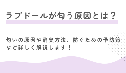 ラブドールが匂う原因とは？匂いの原因や消臭方法、防ぐための予防策など詳しく解説します！